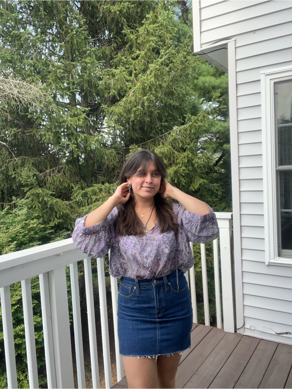 Madewell Denim Mini Skirt